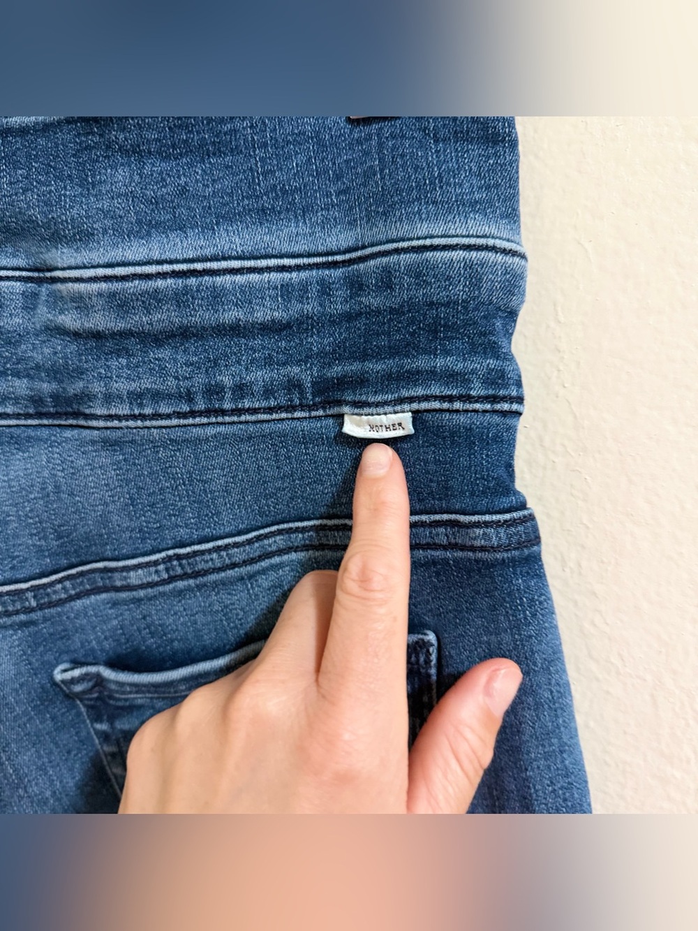 MOTHER The Triple Stack Insider Ankle Jeans Chick‎ Flick High Rise Tie Belt 28 - Picture 12 of 16